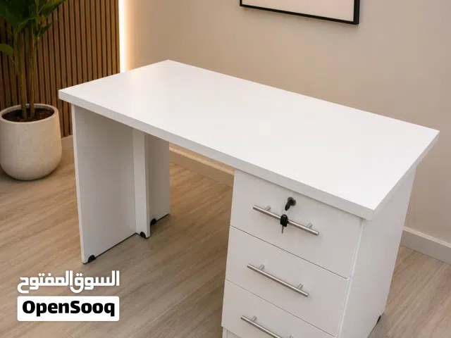 مكتب دراسي - مكاتب - مكتب موظفين - مكتب مناكير - مكتب كمبيوتر 120*60 سم - 3 ادراج - سعر حرق -