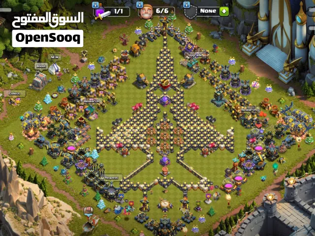 حساب كلاش تاون 17 ماكس نادر