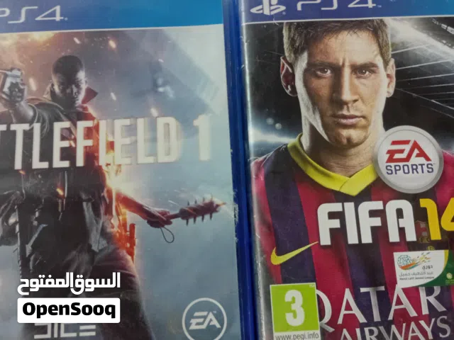 سيدي Battlefield 1 وسيدي فيفا 14 ابي مقابلهم 8 دينار ..... الوحده ب 4 دينار
