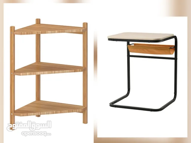 2 ikea side table and 1 ikea corner shelf  for sale..  ittle  used but excellent condition...