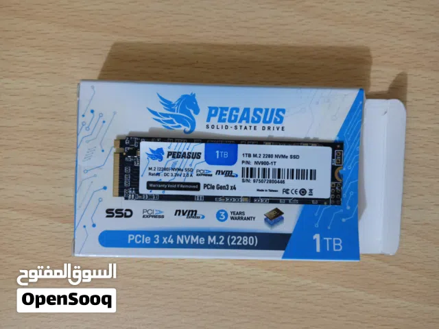 هارد SSD Pegasus 1TB M.2 NVMe جيل ثالث (صحة 100% مع العلبة)
