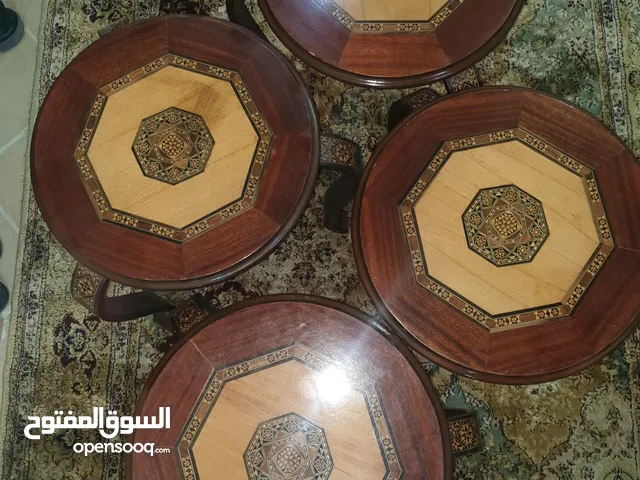 4 table round good condition for sale pick up from riffa Hajiat ask for 12bd