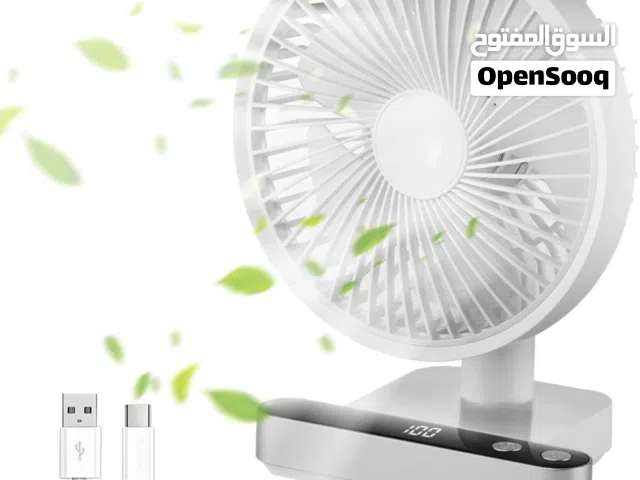 Portable 4 Wind Speed Rechargeable USB Desktop Fan 4W مروحة مكتبية محمولة