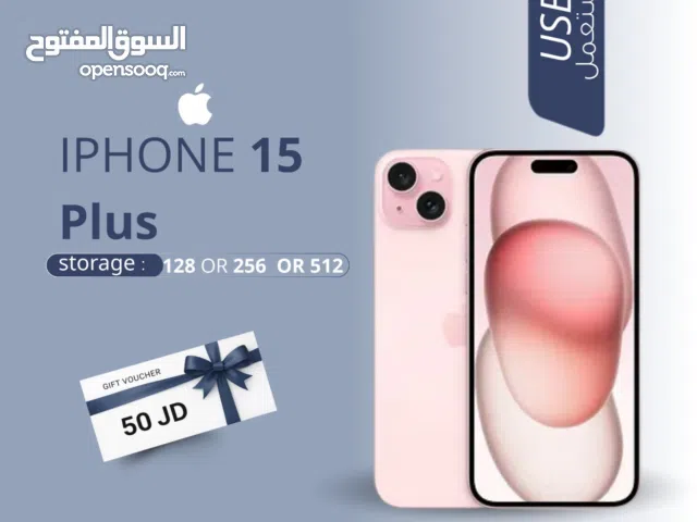 IPHONE 15 PLUS ( 128GB ) USED /// ايفون 15 بلس ذاكره 128 مستعمل وكاله