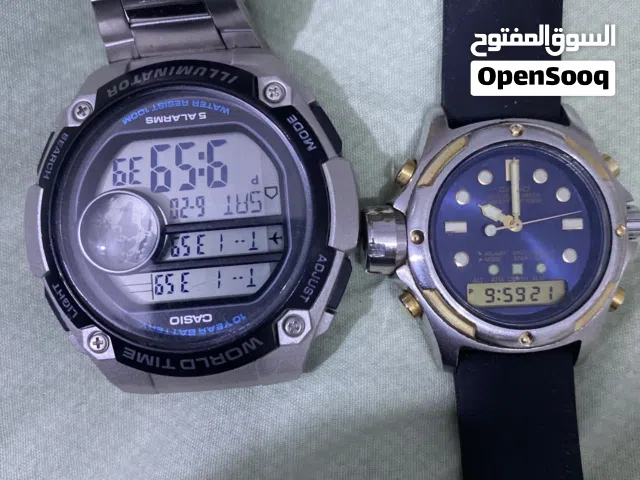 ساعتان كاسيو بروترك بحري مع رياضية ضخمة شاشة كبيرة