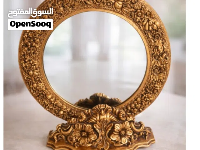 vintage table ornate mirror