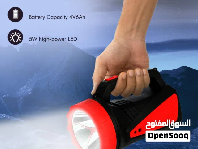 كشاف يدوي قابل لإعادة الشحن