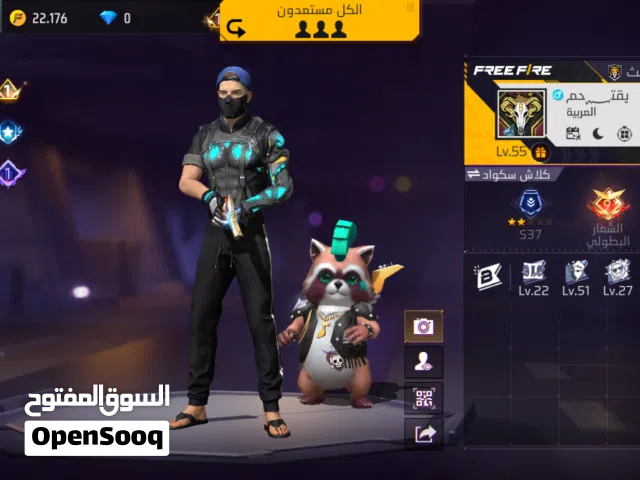 Free Fire Accounts and Characters for Sale in Amman