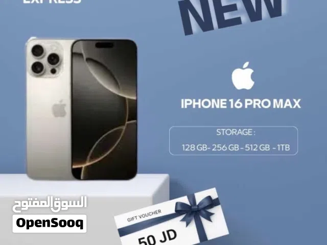 IPHONE 16 PRO MAX ( 256GB ) NEW /// ايفون 16 برو ماكس ذاكره 256 الجديد