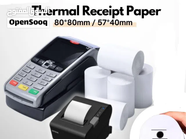 Thermal receipt  paper Roll لفة ورق حراري