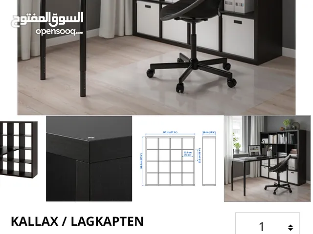 مكتبة ايكيا مع طاولة مكتب استخدام شهر بحالة الجديد وفر نقودك بدلا من شراؤه من ايكيا