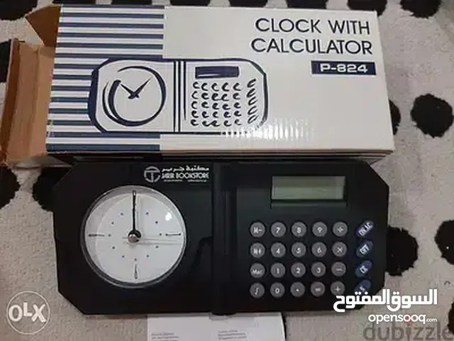 clock with calculator ساعة مكتب مع حاسبة