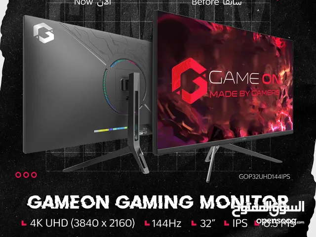 GAMEON 4K 144Hz Ips 0.5Ms Gaming Monitor - شاشة جيمينج من جيم اون !