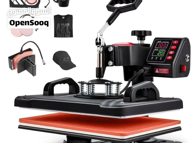 5 in 1 Heat Press Machine, 12x15 inch Digital Heat Press, 360° Swing Away Digital T Shirt Pressing.