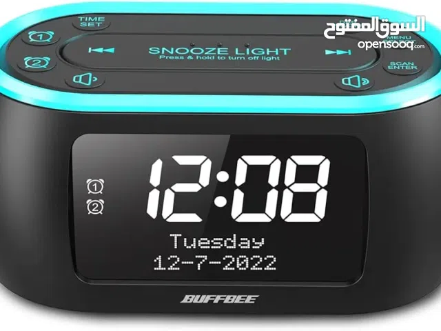 ساعة منضدية إلكترونية ضوئية أصلية مزودة بسماعة كبيرة والتفاصيل موجوده في النص اسفل الاعلان