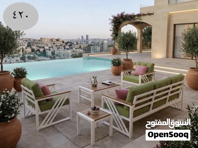 اطقم حدائق ومراجيح وشمسيات اجود وارقى الاطقم  حديد وخشب والومنيوم وراتان وباباثان