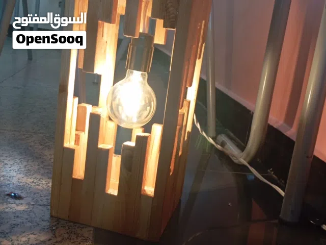اباجورة ديكور من الخشب