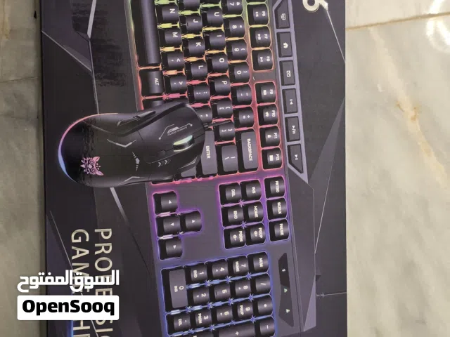 كيبورد مع موس كيمين العاب جديد ما مستخدم للبيع