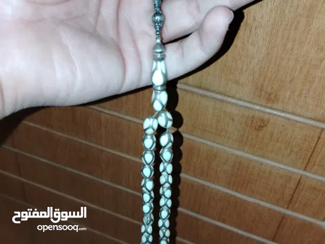 سبحة عاج قديم وفضة