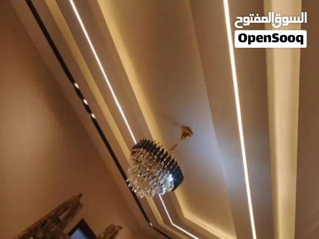 معلم دهان وجبسين بورد وبديل الرخام والشيبورد واعمال الكهرباء