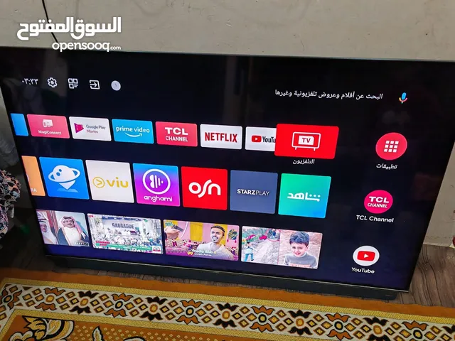 تلفزيون TCL سمارت 55 بوصه 4K مدمج معاها سماعه