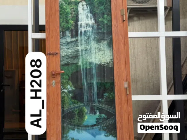 أبواب جاهزة ألمنيوم و UPVC للبيع