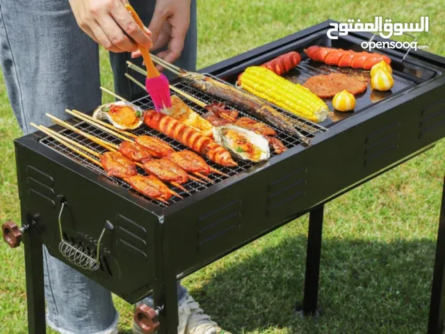 شواية لحم تعمل بالفحم60سم في 30سم شواء بالفحم للرحلات مع قاعدة مرتفعة