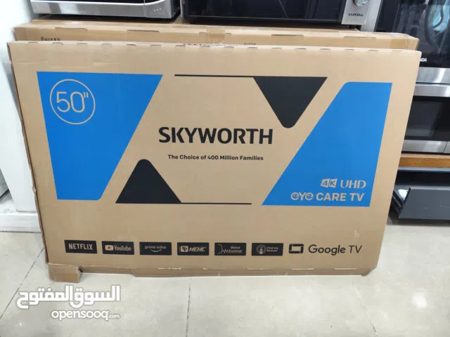 عرض نااار على شاشه سكاي وورث 50 بوصه فور كي سمارت Google TV موديل 2026