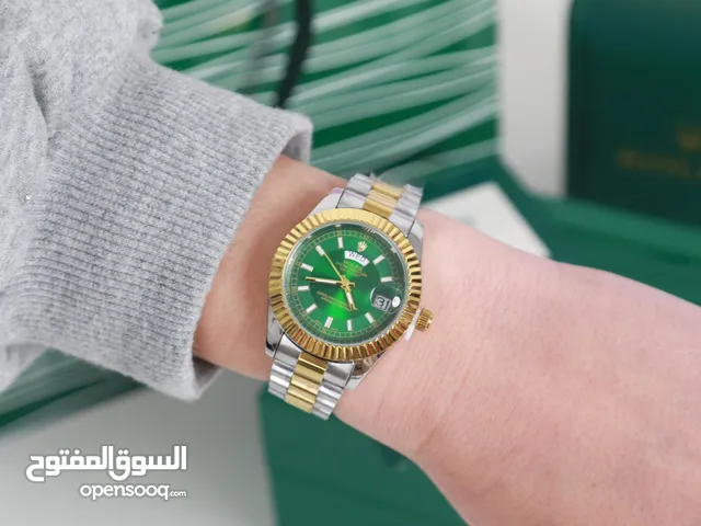 ساعة رولكس نسائية مكفولة وتوصيل مجانا وبيجي معه علبة وكيس رولكس هدية