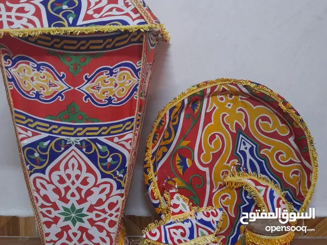 طقم فانوس رمضان مع صينية وتعاليق وطبله