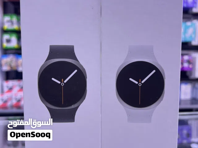 Samsung Watch 8 (44mm) Black White ساعة سامسونج الاصدار الثامن متوفرة باللون الابيض و الاسود