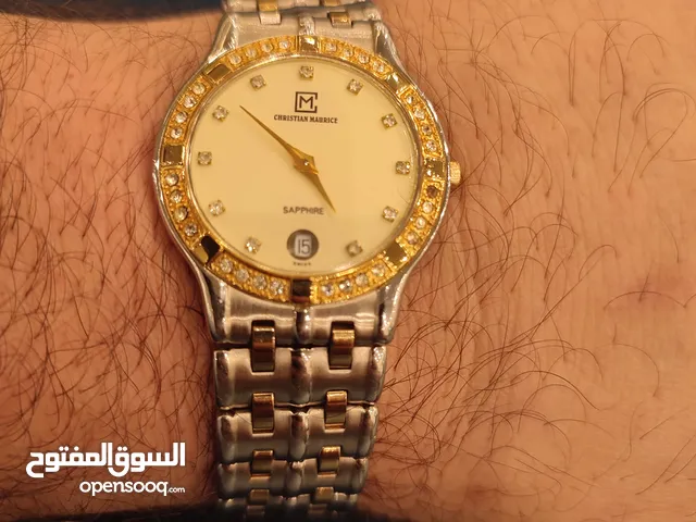 swiss watch christian maurice ساعه سويسري اصلي موريس