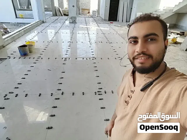 تركيب سيراميك أرضيات وحوائط  بورسلين – حمامات – مطابخ تشطيب شقق وفلل شغل نظيف – التزام بالمواعيد