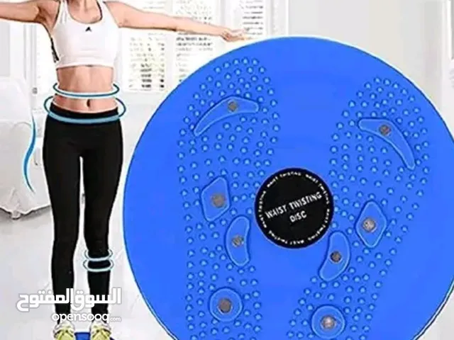 دسك دوران جهاز رياضي عدد 2 يستخدم لازالة شحوم البطن والارداف ومرونه الحوض وعضلات اليدين ولياقة الجسم