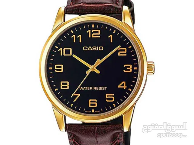 *Casio Leather Analog Wrist Watch MTP-V001GL-1B - 45mm Brown  100% Genuine  Brand New Condition