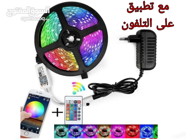 حبل LED طول 5 متر RGB مع تطبيق على الهاتف