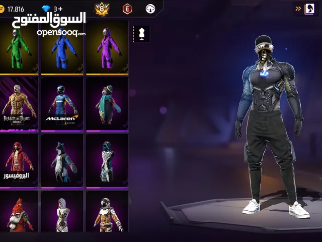 Free Fire Accounts and Characters for Sale in Amman