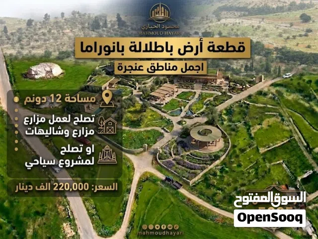 Farm Land for Sale in Ajloun A'anjara