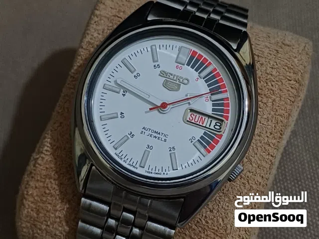 Seiko 5 Automatic Snk375k model 21-jewels 7s26 transparent back case