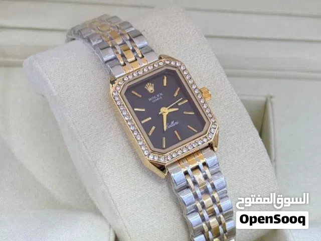 ساعة نسائية فاخرة تجمع بين الأناقة والجودة من ماركة رولكس الشهيرة