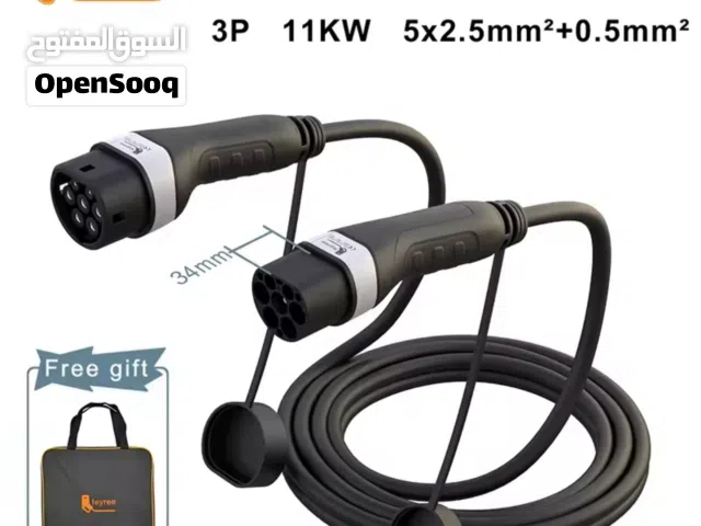 كابل شحن سيارات 11 كيلو 3 فيس type 2