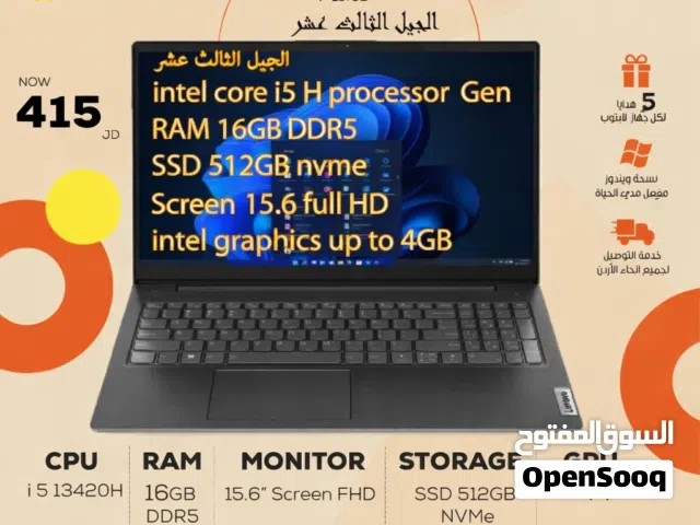 laptop Lenovo i5 Ram 16GB