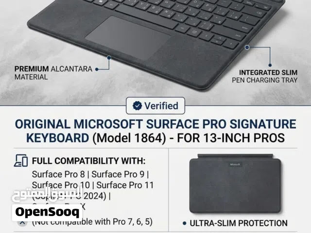 FACEBOOK ADS COPY  ORIGINAL MICROSOFT SURFACE PRO SIGNATURE KEYBOARD (MODEL 1864) -