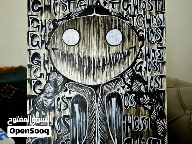 لوحه فن دارك كوثك بعنوان شبح الصمت حجم 50x70cm