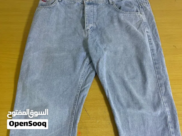 بنطال وايد ليج ازرق سماوي - Light Blue WideLeg Jeans