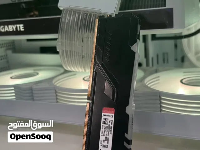 رام بيسي كينجستون 32 جيجا Kingston Fury Beast DDR4 3600MHz (كِت حبه وحده ) نظيفة جداً