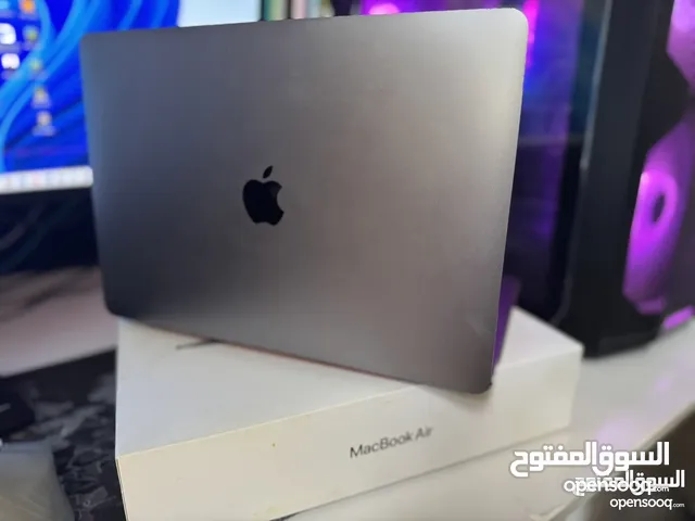 MACBOOK AIR - M1 بحالة ممتازة - مع جميع ملحقاته - 51 دورة شحن فقط