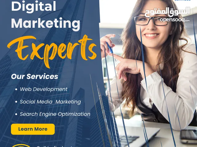 Digital Marketing, Designing, Search Engine Optimization and Web development.
