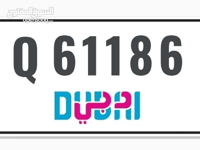 Unique Dubai Plate "Q 61186"