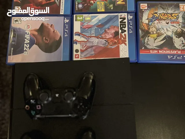 +بلاي ستيشن مع 2 تحكم PS4 + خمس ألعاب من اختيارك + شاشة
